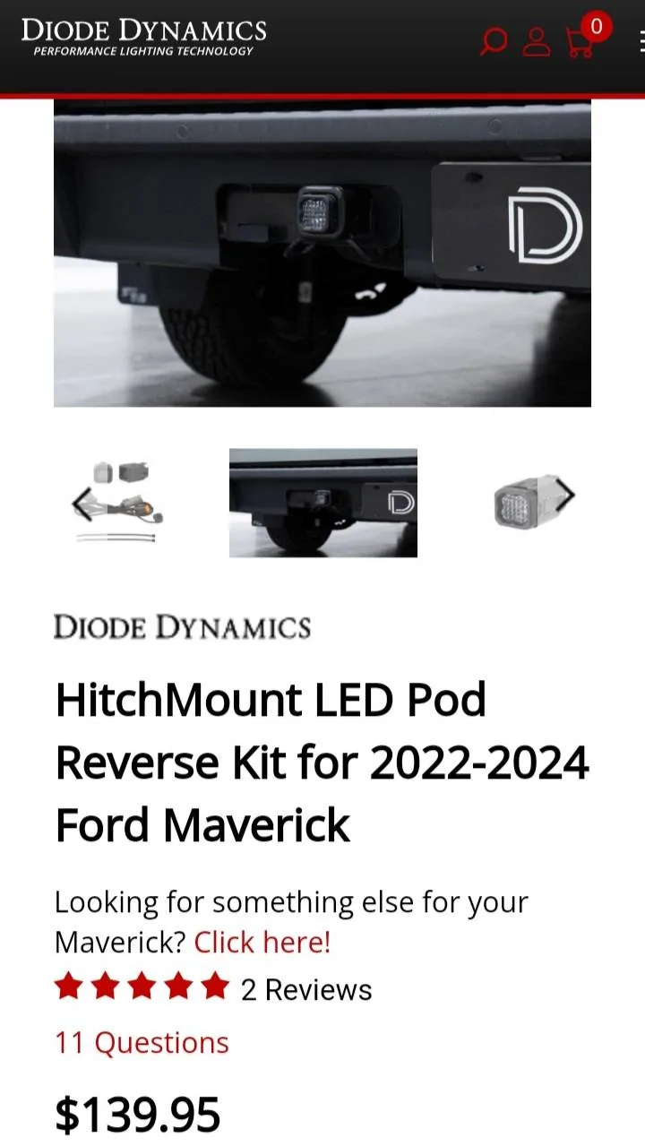 Ford Maverick Let's See Your Trailer Hitch Cover 20250627_085729