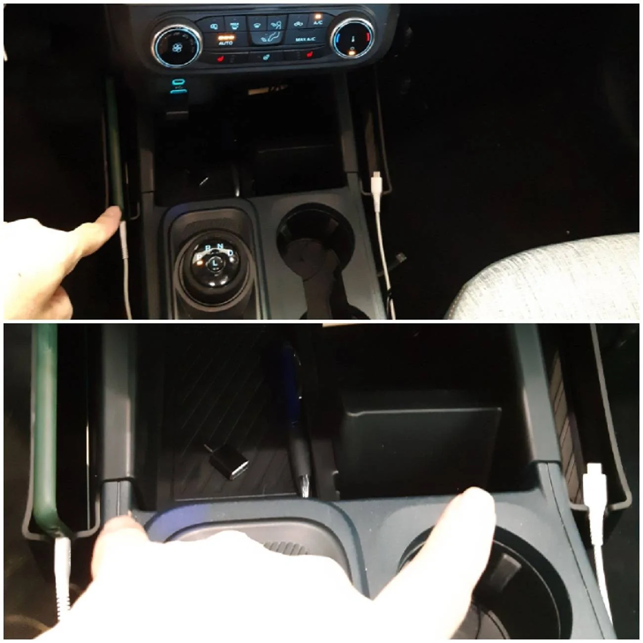 Ford Maverick Installed MABETT Center Console Shifter Storage Tray 20250627_144720