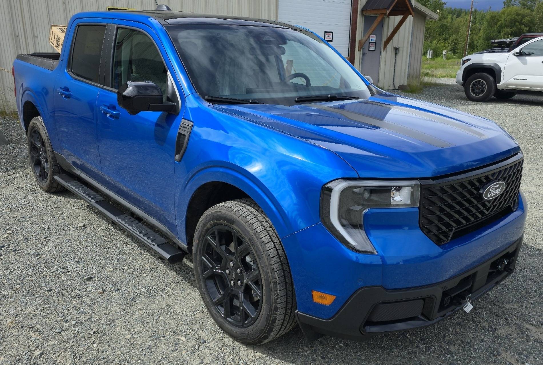 Ford Maverick TrailFX A4 Step Bars not a driveway install, had to leave to the pros.  Install finished by MatSu Customs. Maverick w Steps b 20250627_154635[1].JPG