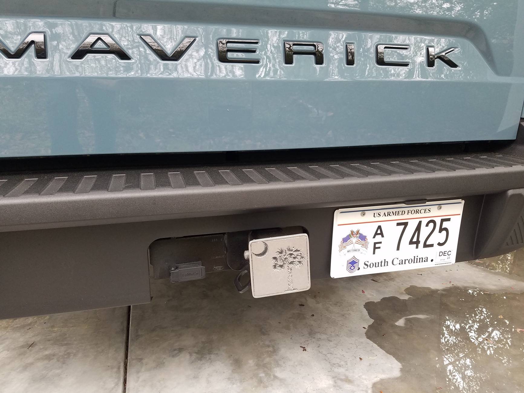 Ford Maverick Let's See Your Trailer Hitch Cover 20230310_131741