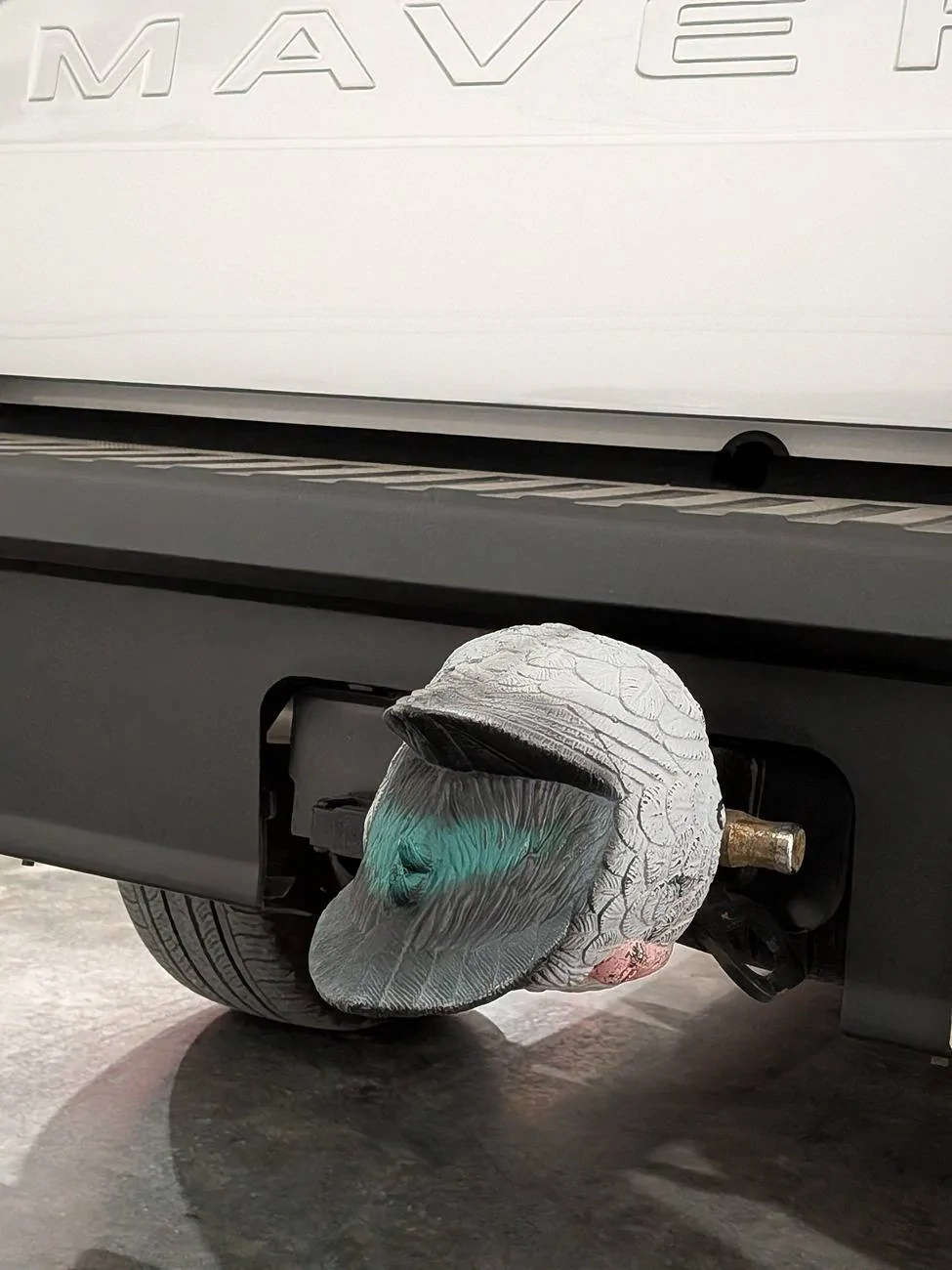 Ford Maverick Let's See Your Trailer Hitch Cover PXL_20250628_155107557