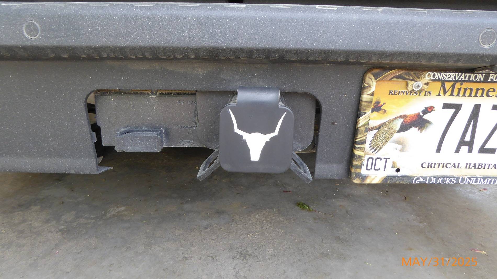 Ford Maverick Let's See Your Trailer Hitch Cover P1010196.JPG