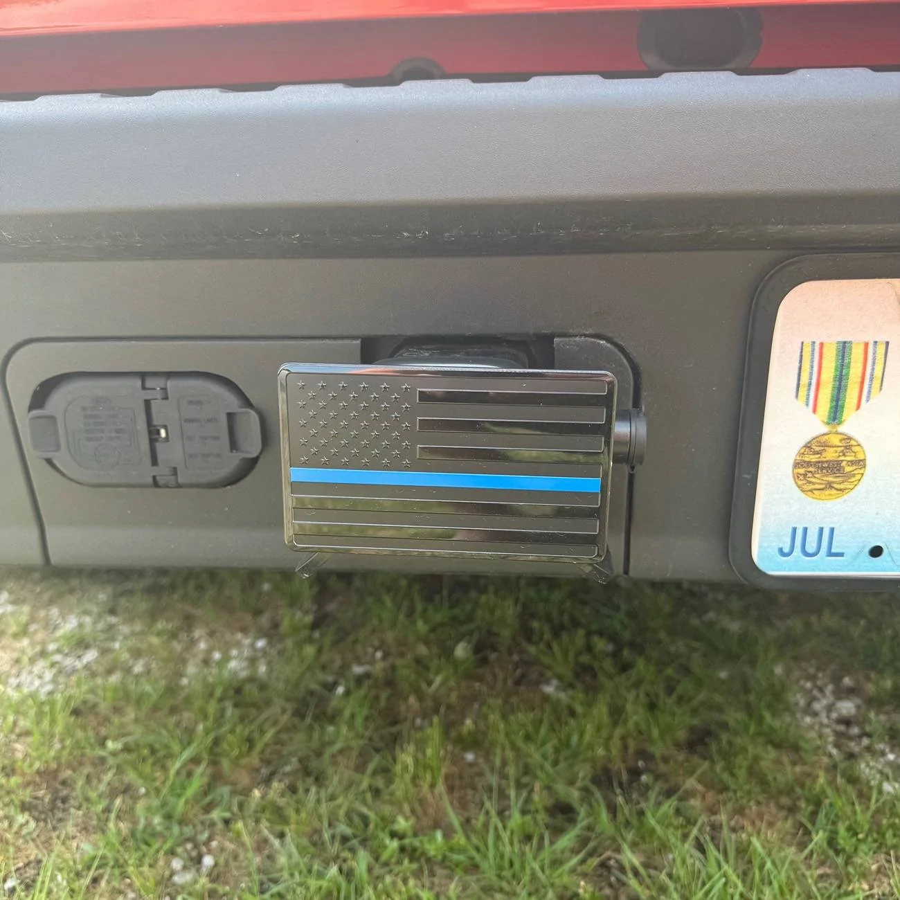 Ford Maverick Let's See Your Trailer Hitch Cover IMG_0443