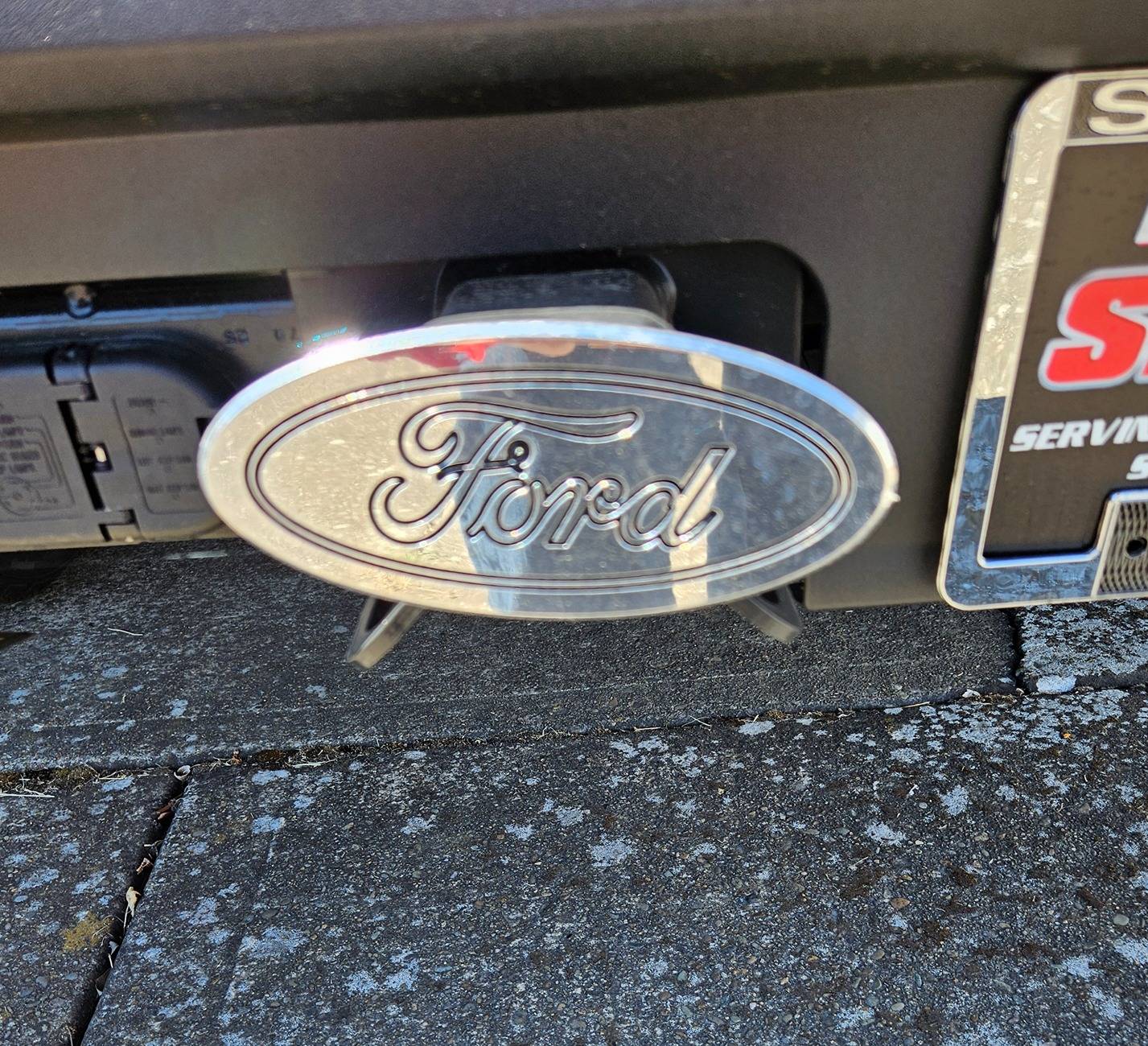 Ford Maverick Let's See Your Trailer Hitch Cover 20250629_144157