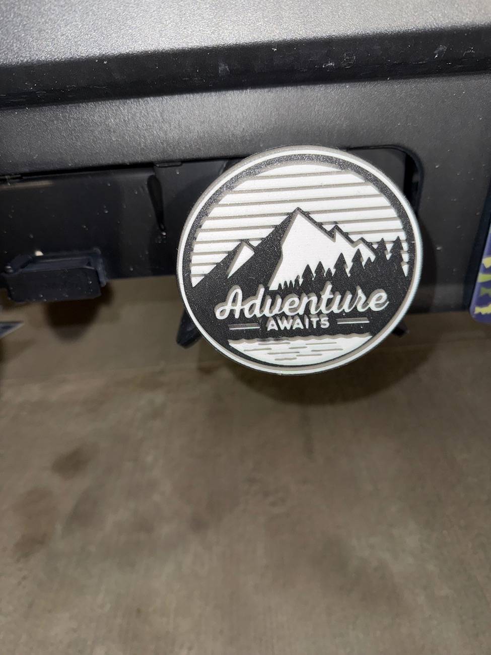 Ford Maverick Let's See Your Trailer Hitch Cover IMG_9785