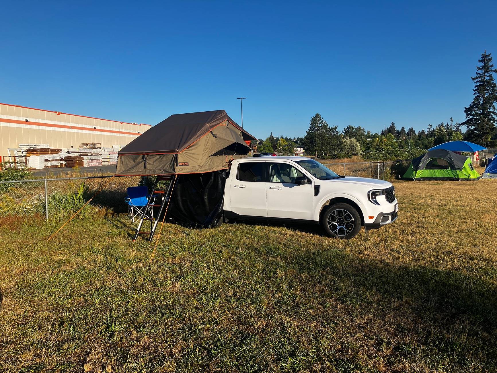 Ford Maverick First campout ,2025 xl.awd, hybrid, IMG_1639