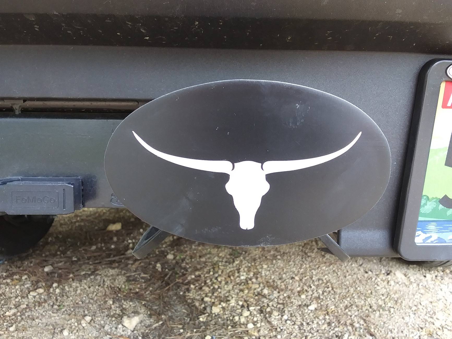 Ford Maverick Let's See Your Trailer Hitch Cover 20220412_160049