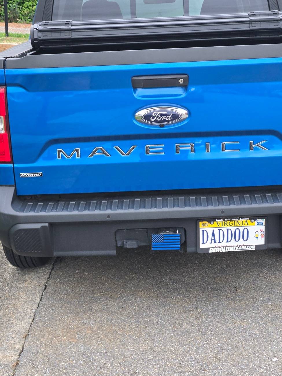 Ford Maverick Let's See Your Trailer Hitch Cover 20250407_185949