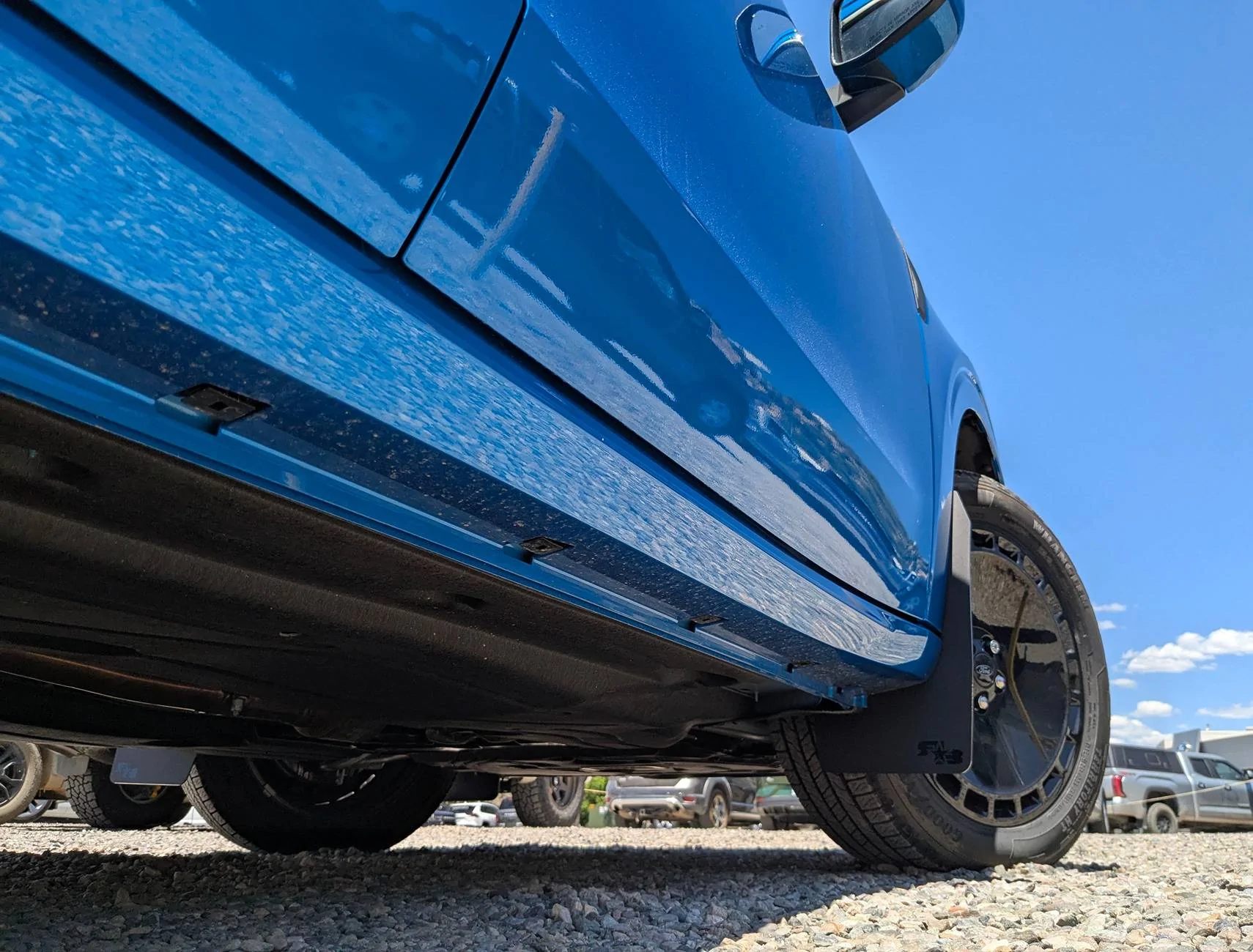 Ford Maverick Lobo with RokBlokz mud flaps rokblokz