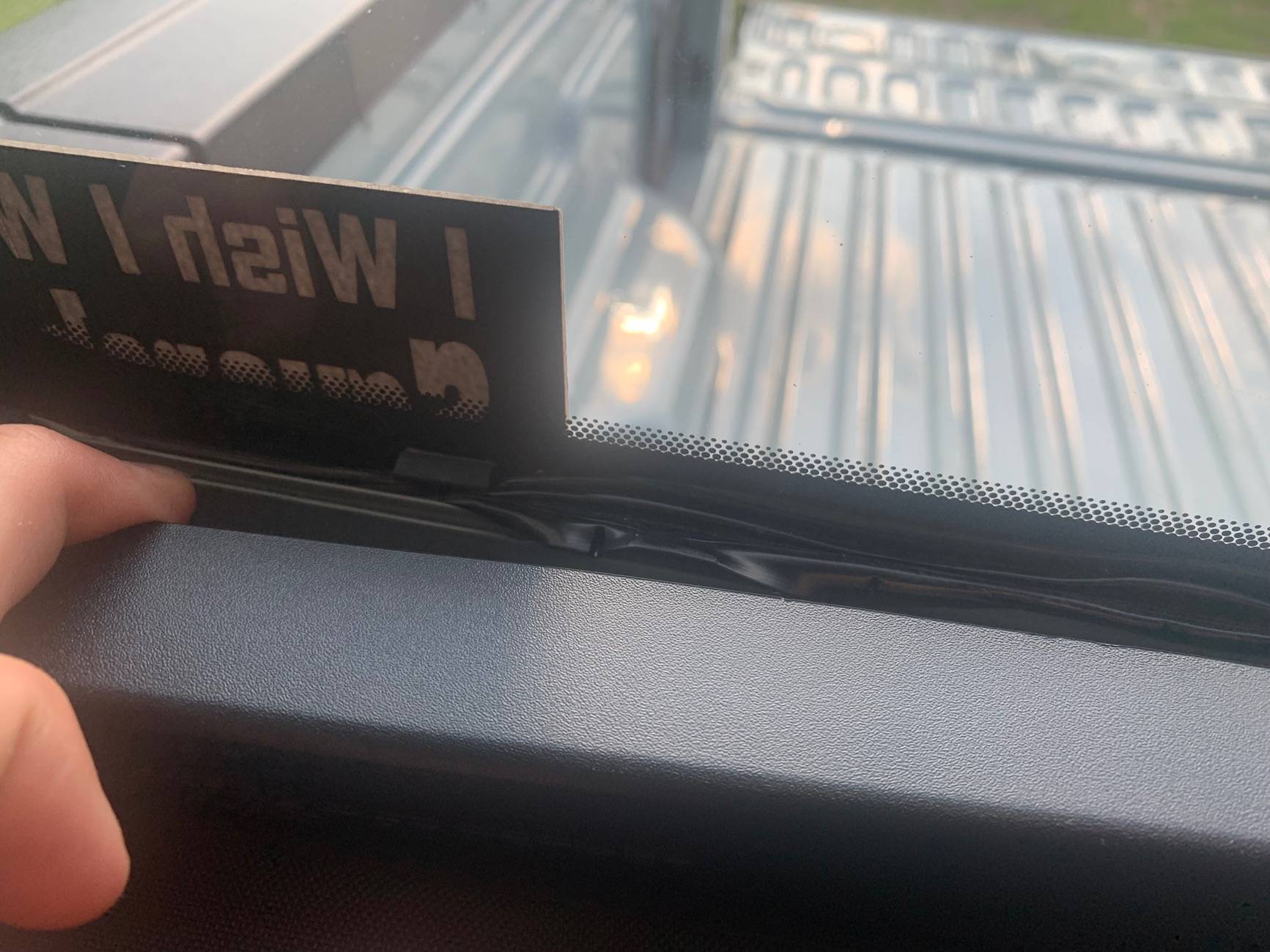 Ford Maverick Rear window seal looks terrible IMG_2070