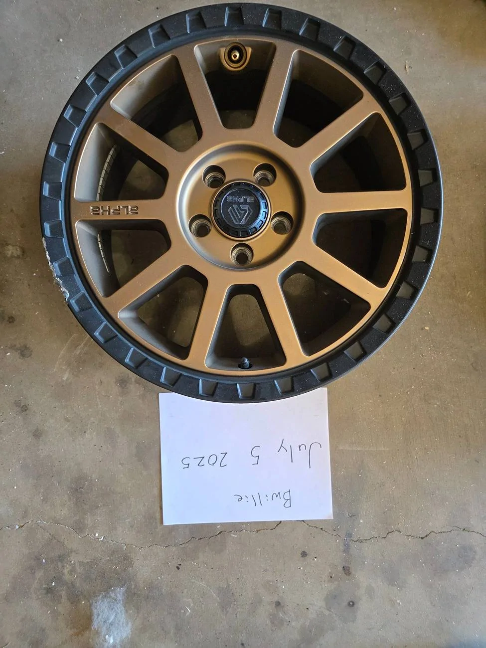 Ford Maverick ALPHA Foxtrot Bronze 17" with Wildpeak A/T tires 20250705_142002