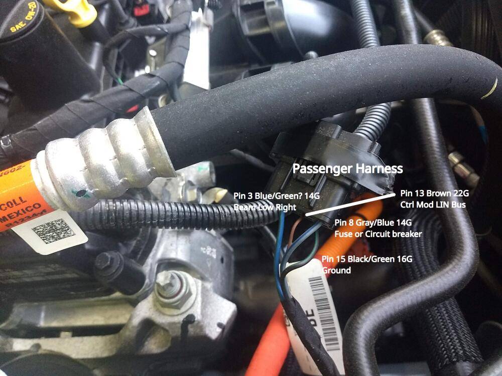 Ford Maverick Diode Dynamics Fog Lights Installed PassengerHeadlightPinoutSmaller