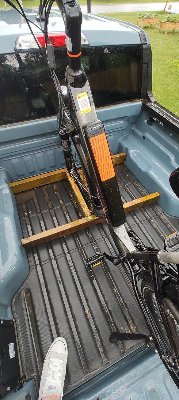 Ford Maverick PVC bike rack IMG_20250703_122430967