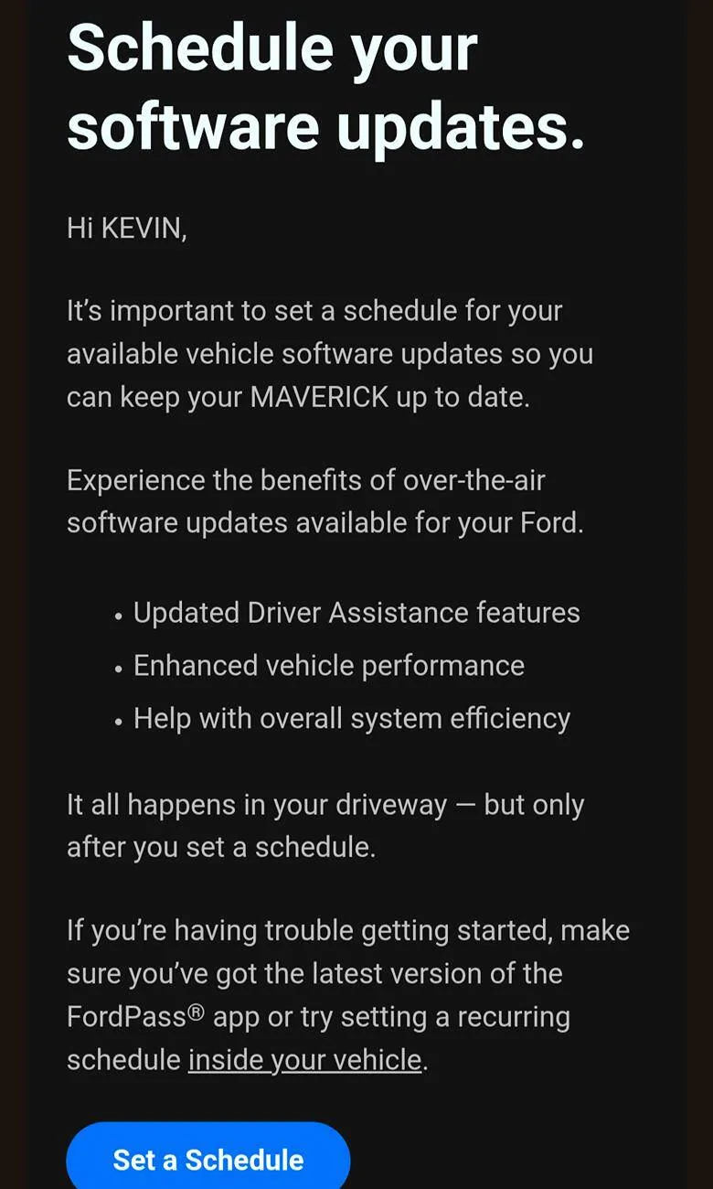 Ford Maverick Has EB 2025 owners noticed a difference with Fords latest software update? 1000004096