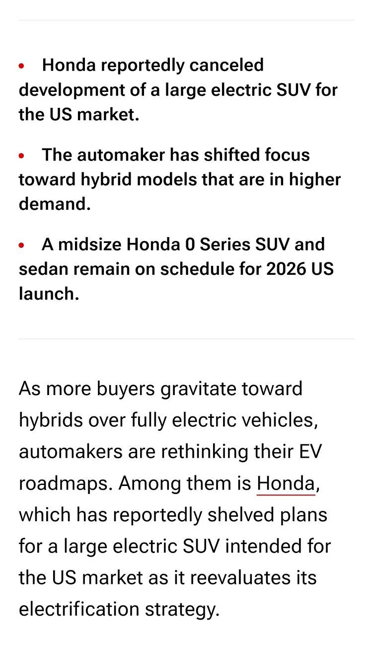 Ford Maverick Honda cancels large electric SUV for the US. Screenshot_2025-07-08-16-46-23-75_40deb401b9ffe8e1df2f1cc5ba480b12