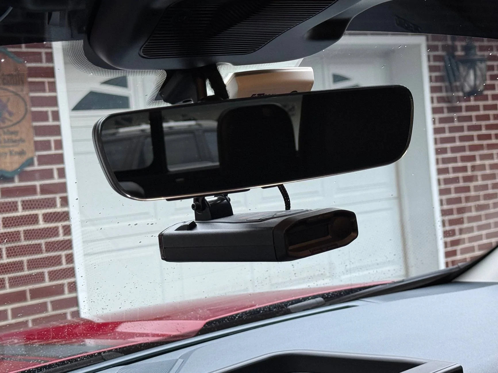 Ford Maverick Installed auto-dimming HomeLink mirror IMG_1802