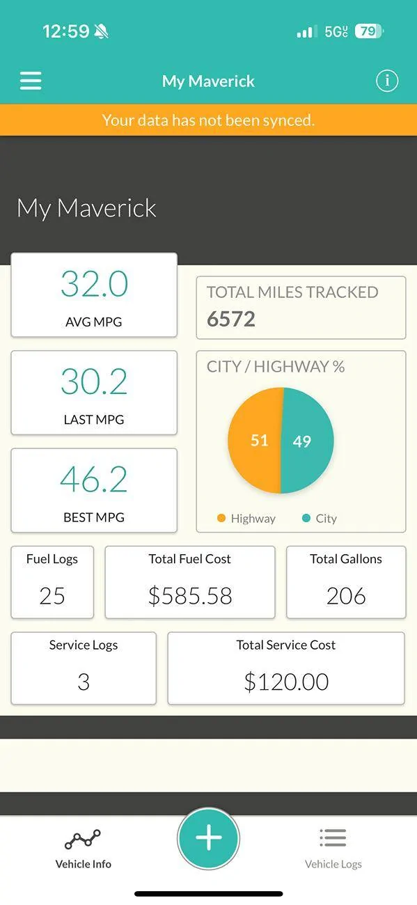 Ford Maverick MPG on 2025 AWD Hybrid IMG_9756