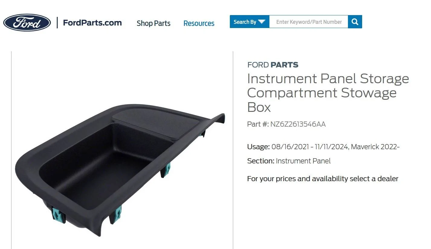 Ford Maverick WTH Ford Parts? 2025 lariat Screenshot 2025-07-11 152237