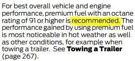 Ford Maverick Anybody run the maverick on strictly premium fuel? 1752416209640-q4
