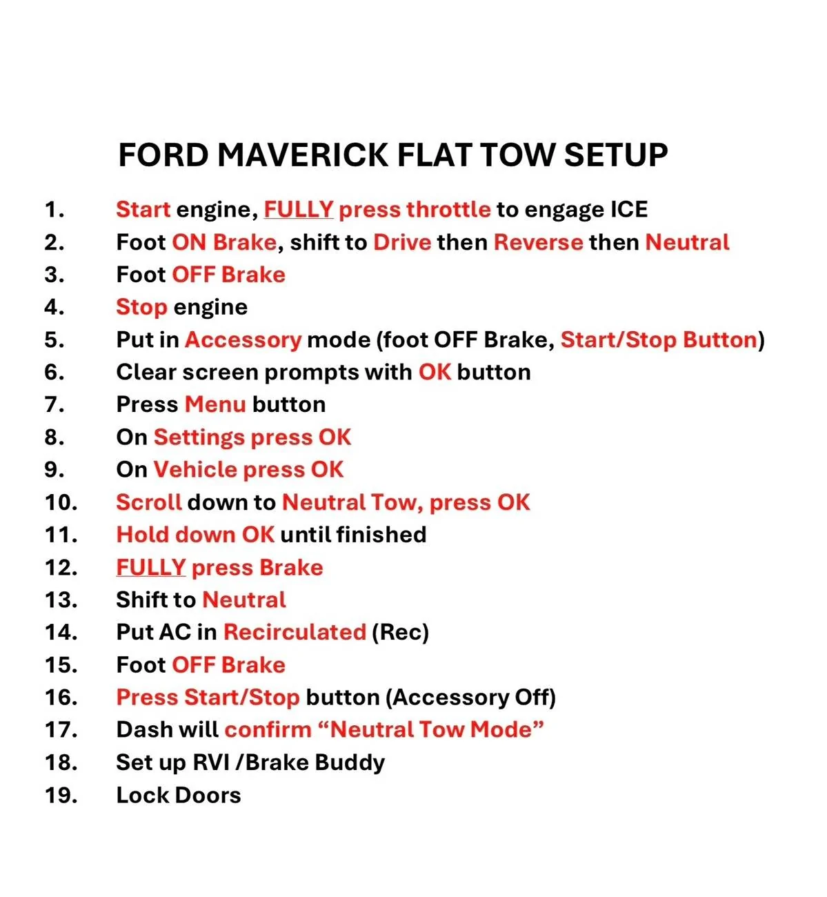 Ford Maverick Can the new 2025 Hybrid AWD be flat towed? IMG_5452