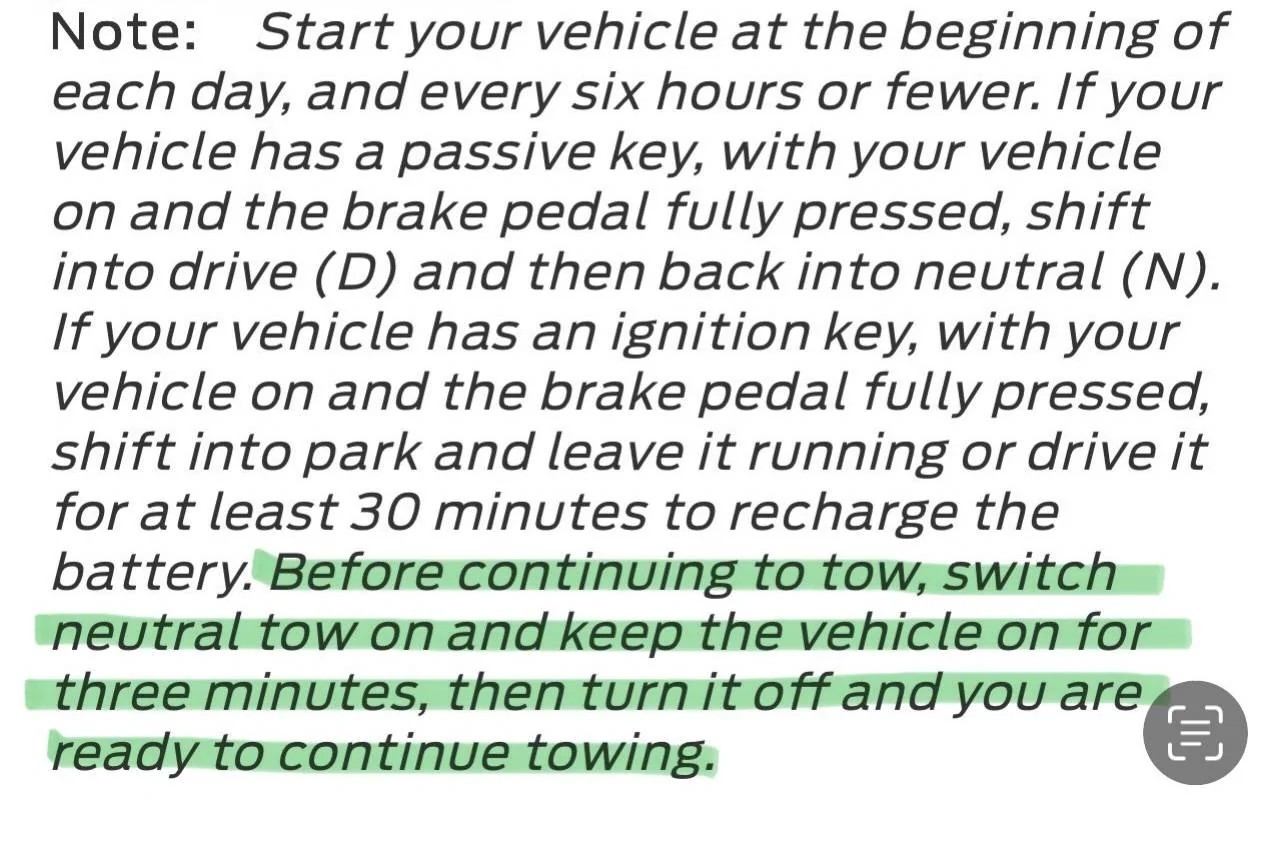 Ford Maverick Can the new 2025 Hybrid AWD be flat towed? IMG_8846