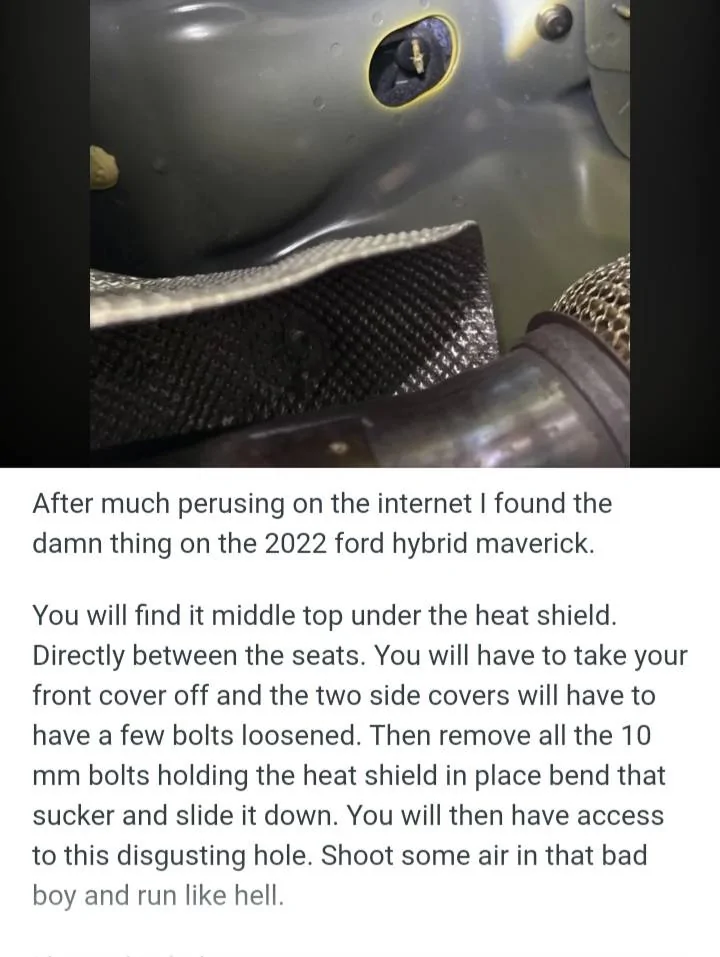 Ford Maverick A/C Drainage 20250715_081920