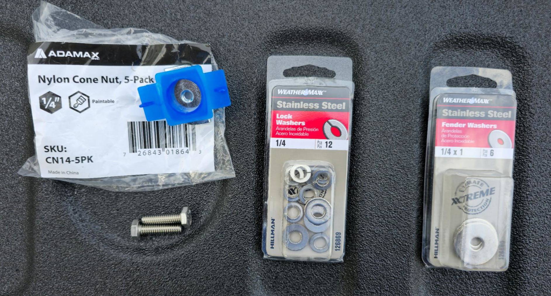 Ford Maverick Mabett Retractable Ratchet Straps Installed Mabett Retractable Ratchet Straps a bolts 20250715_194134[1].JPG