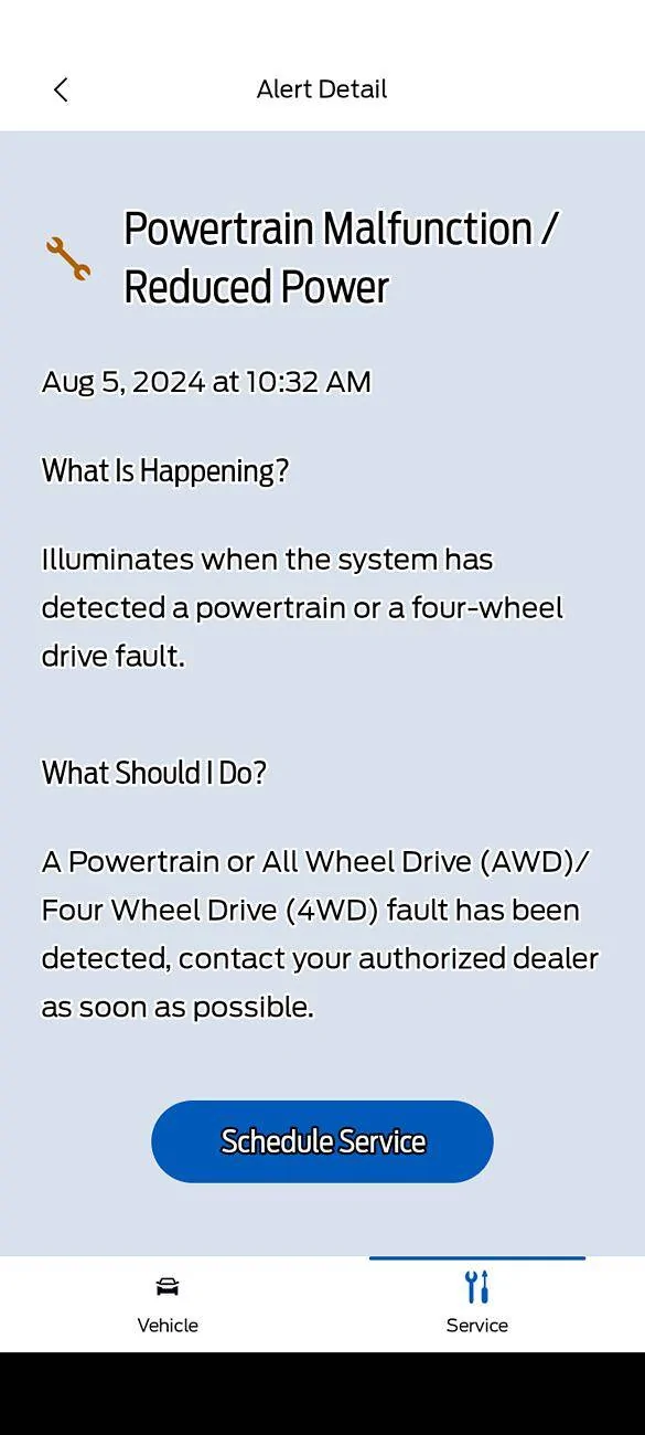 Ford Maverick Maverick Powertrain Malfunction Screenshot_20240806-232126