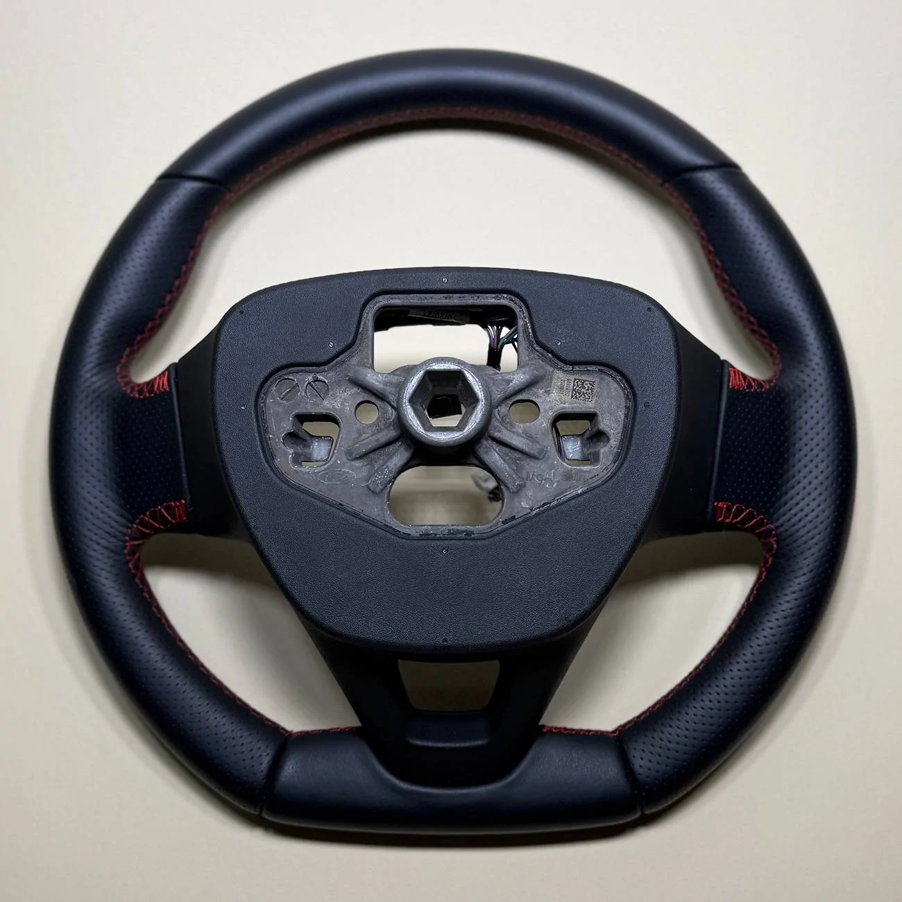 Ford Maverick Leather Steering Wheel — Red Stitching — $300 obo IMG_6262