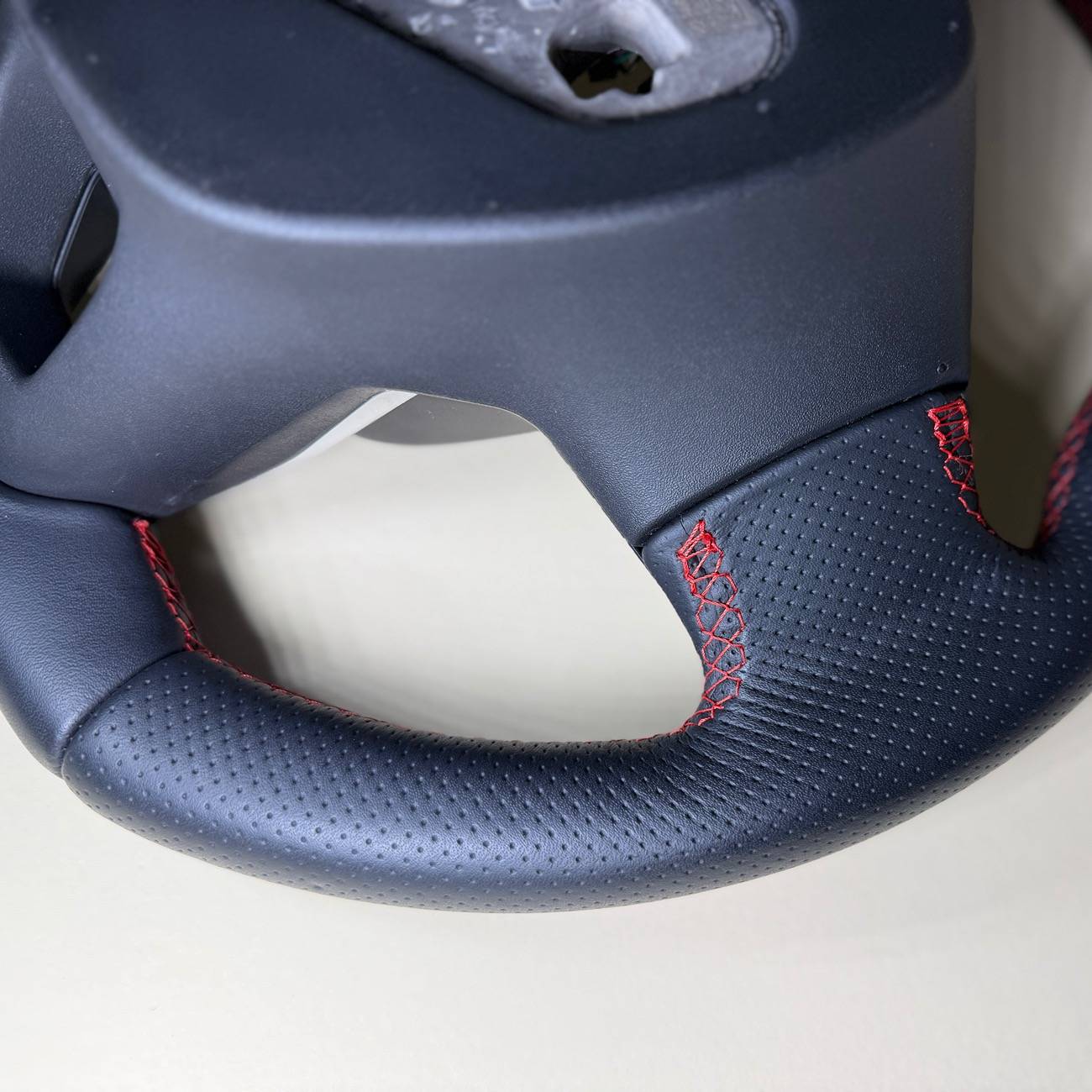 Ford Maverick Leather Steering Wheel — Red Stitching — $300 obo IMG_6263