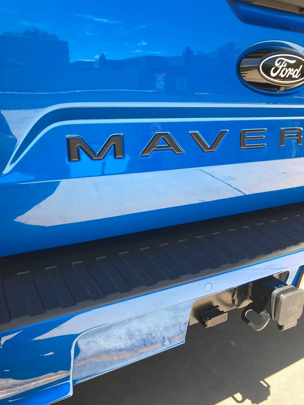 Ford Maverick "TufSkinz" tailgate letter inserts installed IMG_9042