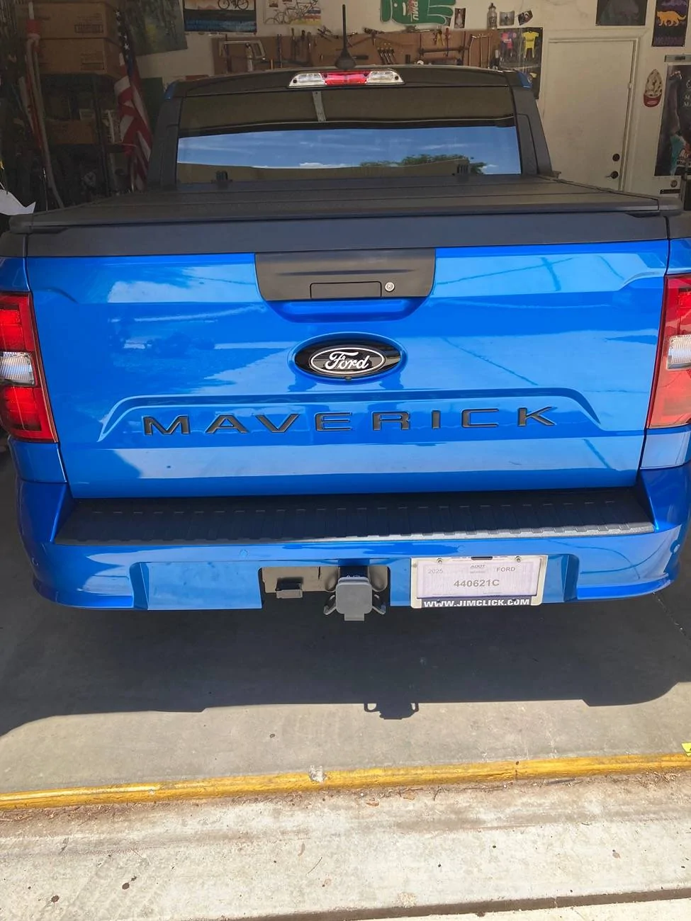 Ford Maverick "TufSkinz" tailgate letter inserts installed IMG_9043