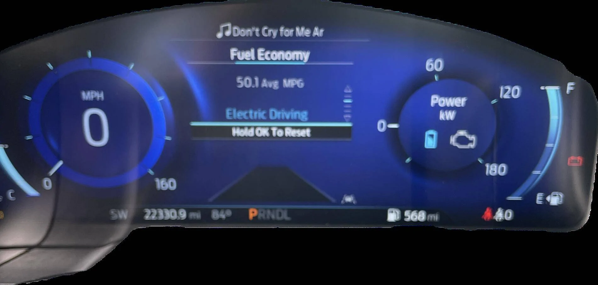 Ford Maverick Engine icon on hybrid Power Gauge 1752924874445-8d