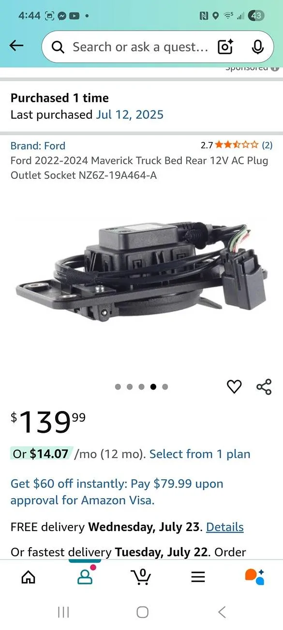 Ford Maverick 22 xl hybrid need help on installing oem ford 12v plug inbound1053232450096251212