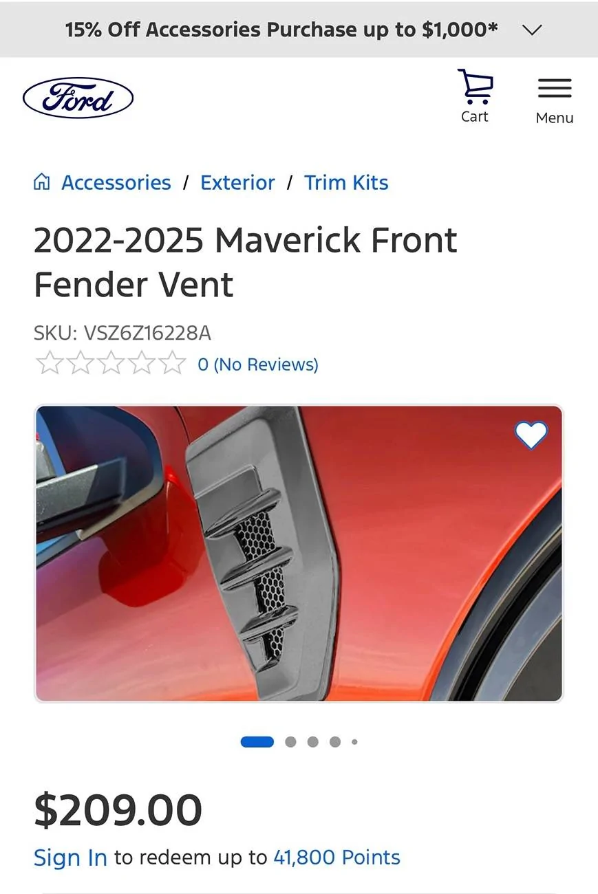 Ford Maverick OEM Functional Side Vent Install Pics IMG_3150