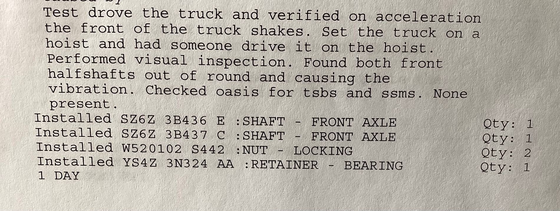 Ford Maverick CV axle fix MIGHT be coming soon IMG_1505