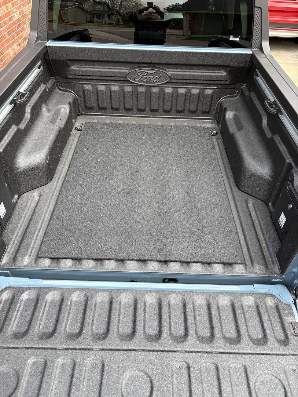 Ford Maverick Inexpensive Bed Protection - mats from Costco IMG_0059