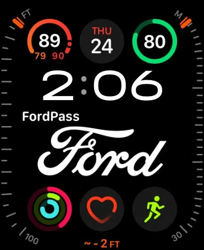 Ford Maverick Snazzy FordPass App complication on Apple Watch Ultra incoming-218EBE31-F298-4874-ACE8-A54AE43A6678