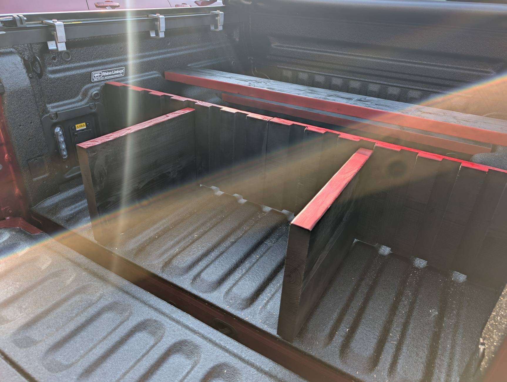 Ford Maverick Custom flexible bed divider DIY (credit to psuarmy for idea) PXL_20250724_224901919