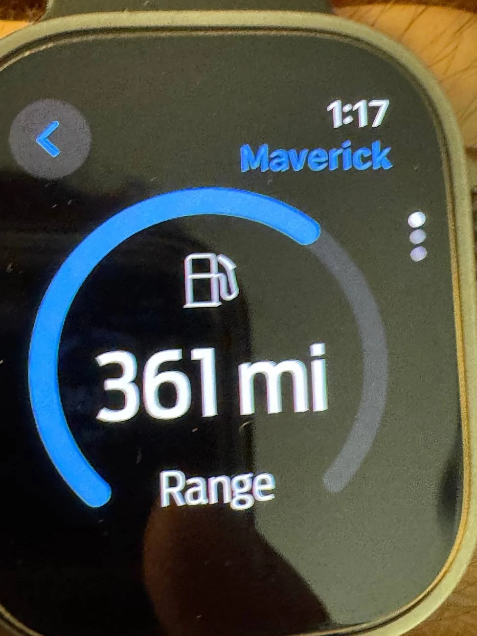 Ford Maverick Snazzy FordPass App complication on Apple Watch Ultra IMG_0035