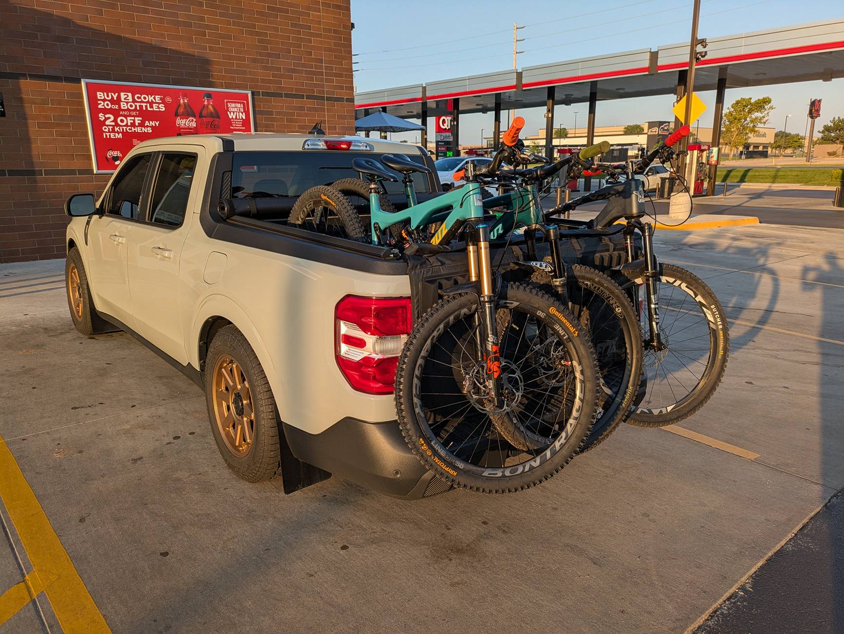 Ford Maverick Bike Racks... Tailgate Pad or Hitch Rack for frequent use. PXL_20250727_121727660