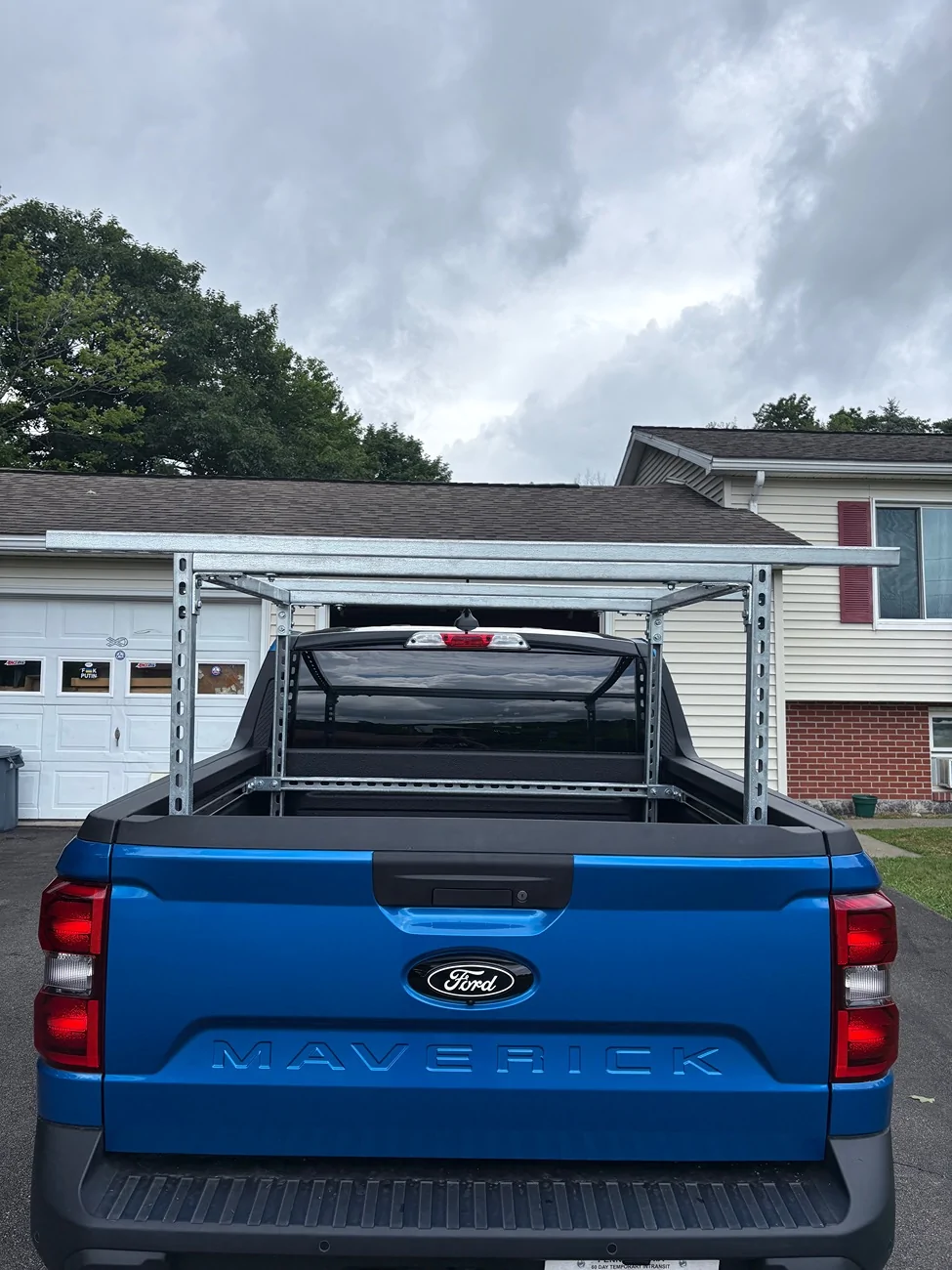Ford Maverick DIY REMOVABLE FLEX BED KAYAK RACK IMG_2778