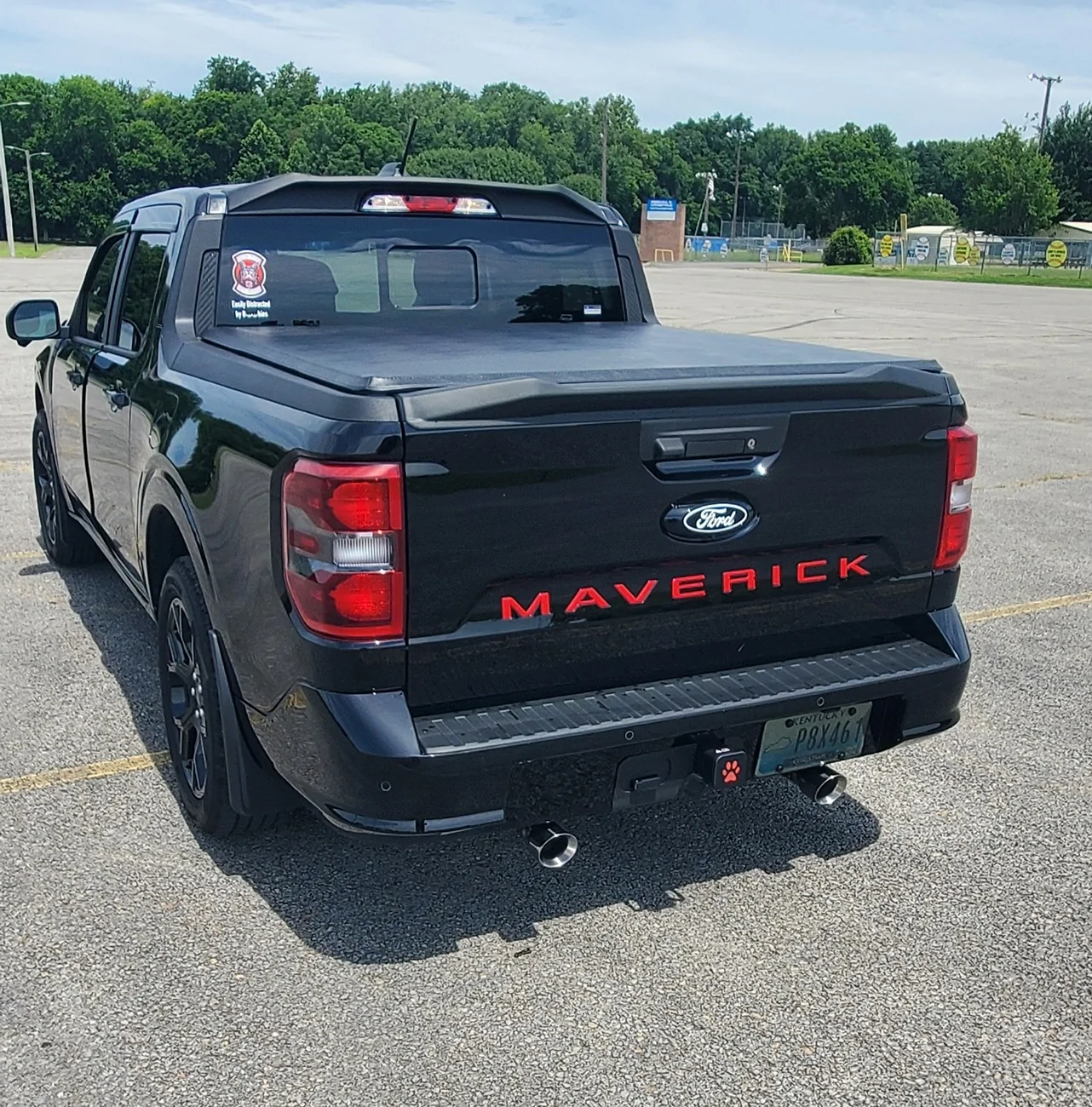 Ford Maverick MRT Street race exhaust with dual tips Mav Exhaust