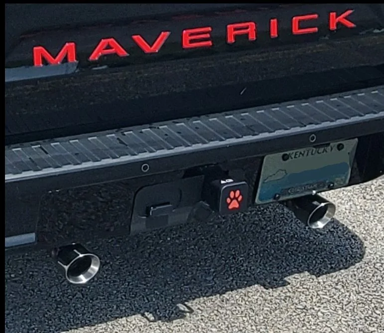 Ford Maverick Let's See Your Trailer Hitch Cover hitch
