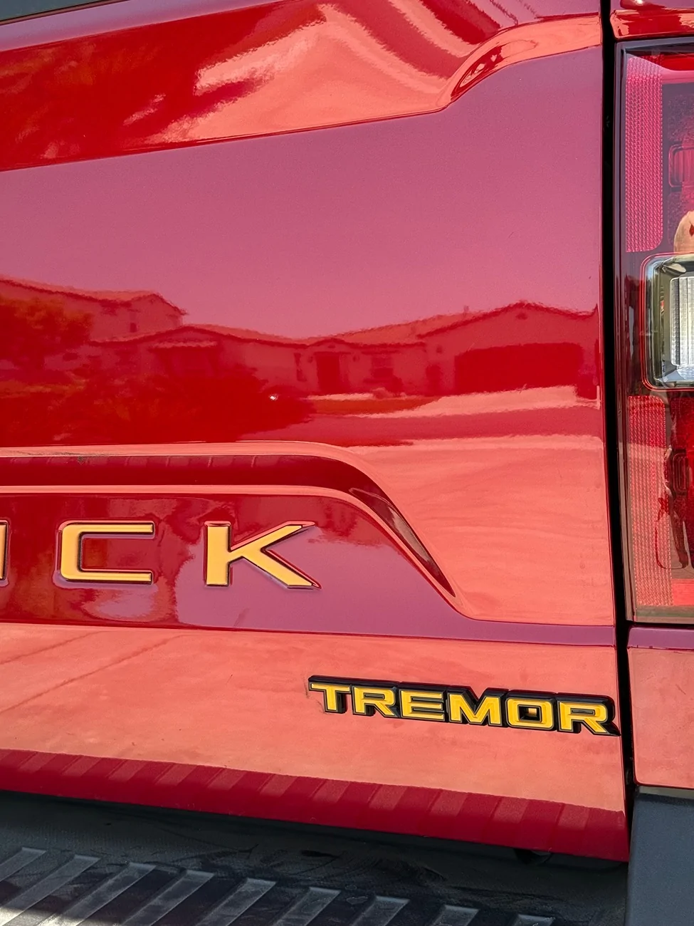 Ford Maverick Tufskinz Tremor Emblem on Passenger Dash IMG_1453