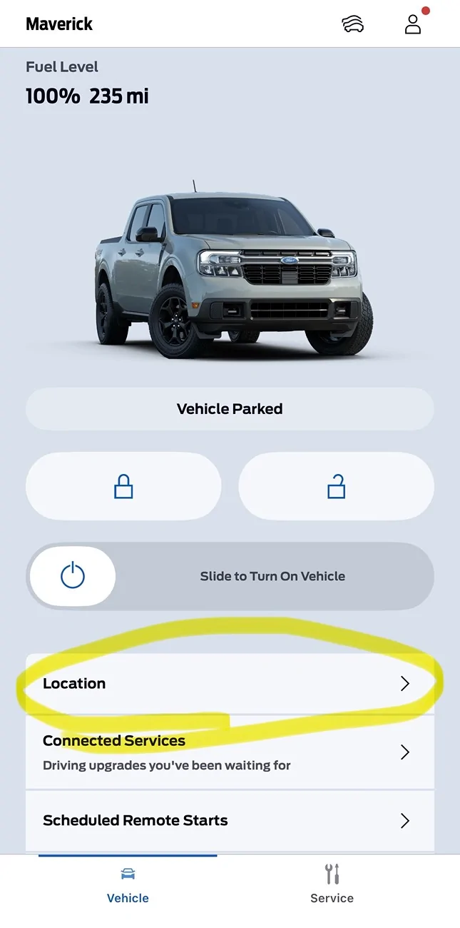 Ford Maverick (Edit) My Maverick has OEM GPS Tracker IMG_3307