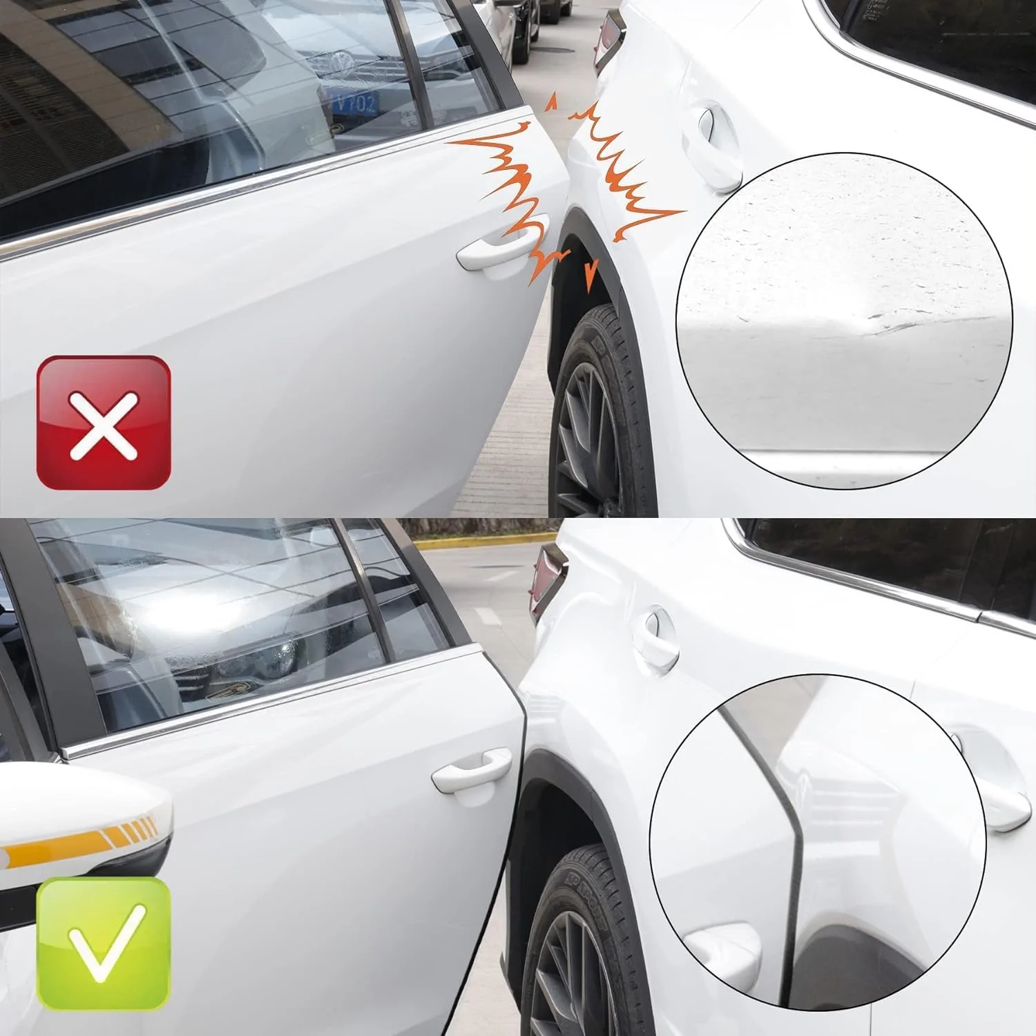 Ford Maverick Black Door Edge Guard on a Maverick with a  Black Appearance Package 71AzqqnhjiL._AC_SL1500_