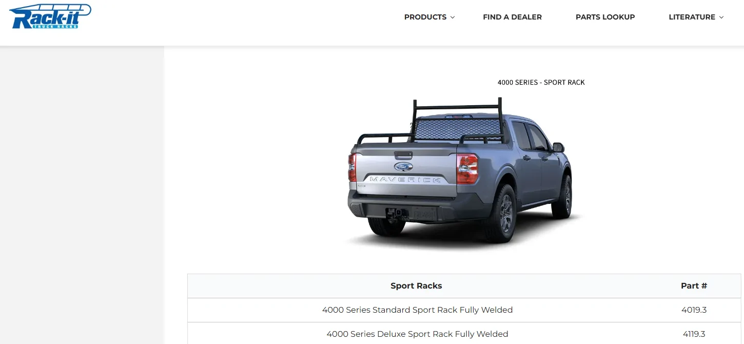 Ford Maverick Anyone have the Rack-It 4000 Series Sport Rack Screenshot 2025-08-04 125217