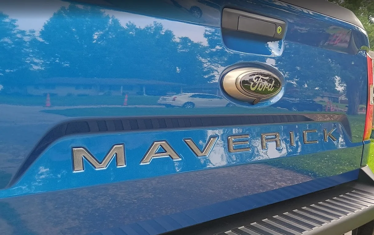 Ford Maverick Tufskinz tailgate lettering installed 1754343999337-wg