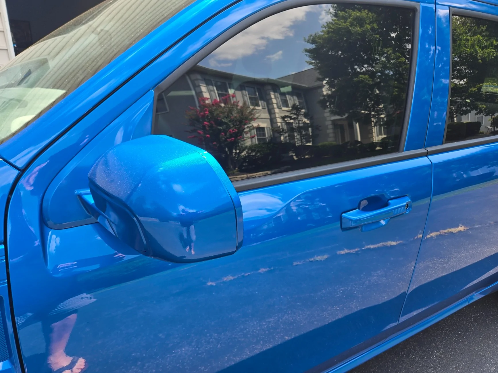 Ford Maverick 2025 Maverick Velocity Blue XL AWD Build painted mirror and front fender ins